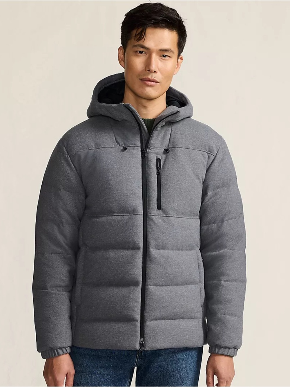 Brushed Heritage Max 600 Down Puffer Hooded Jacket